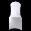 100Pcs El White Lycra Spandex Chair Cover Wedding Party Christmas Banquet Dining Office Stretch Polyester Covers9344478