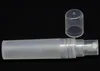 Atomiseur de bouteille de parfum en plastique Transparent de 5 ml vide 5CC mini conteneur de pompe de pulvérisation en spirale rechargeable