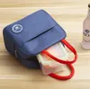 2 stks isothermische tassen Japan Style Student Oxford Draagbare Geïsoleerde Thermische Voedsel Picknick Lunch Bags 4 Kleuren