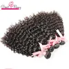 Hair Bundles With Top Closure Buy 3pcs HairWefts Get 1pc Free Lace Front Closure Malaysian Deep Curly Wave Human Remy HairWeave