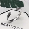 2020 Vintage carving flower 925 Sterling silver g Bracelets Luxury Round Cuff designer Wolf Bangle Men Women Jewelry lover gift3327699