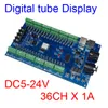 Livraison gratuite DC5V-24V 36CH RGB DMX512 décodeur LED DMX XRL 3P Contrôleur 36 canaux 12 groupes RGB MAX 36A sortie pour bande LED lampe à LED