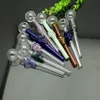 Tubos de vidrio Cachimba soplada para fumar Fabricación Bongs soplados a mano Olla de calavera de color de venta caliente en Europa y América
