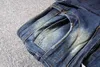 Hot BM1067 Skinny Slim Fit Washed Coating Material Luxury Denim Elastic Motorcykel Men Jeans Designer Splash Ink Men Jeans
