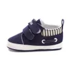 4 Pcs Wholesale Infant Babies Boy Girl Shoes Sole Soft Canvas Solid Footwear For Newborns Toddler Crib Moccasins 4 Colors Available