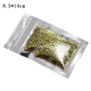 8.5x14cm Clear Zip Lock Aluminum Foil Package Bags Self Seal Zipper Plastic Storage Bag Heat Sealable Mylar Foil Food Smellproof Bag 100pcs