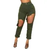 Ripped Jeans Pants Women Long Denim Baggy High Waist Hole Streetwear Plus Size Capris Zipper Trousers Slim Pantalones Loose