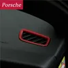 Carro estilo adesivo cromo painel de ar condicionado ventilação de ventilação de condicionamento quadro quadro decoração guarnição para porsche macan acessórios automáticos