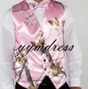 Pink Camo Men Vests 2019 Slim Sit Camouflage Groom Vest Cheap Satin Real Tree Formal Wedding Vests Country Custom Made