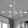 Moderne LED Pendant Light Nordic salle à manger Lampe Cuisine Chambre Suspendu Lampes Grand Luminaria Noir Or Blanc