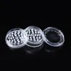 3 part 60mm Tobacco Grinder 2layer Plastic Hand Muller Herb Grinder smoke detectors pope smoking pipes Acrylic smoke pipes Grinde5962506