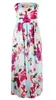 Jurken vrouwen kleding dames print maxi jurk dame casual mode jurken zomer sexy lange strapless jurk vestidos dameskleding B4255