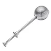 Push Tea Willings Ball Ze Stali Nierdzewnej Wielokrotnego użytku Metal Loose Liść Zielone Tryby Sitko Home Kitchen Bar Drinkware Tool