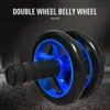 2019Muscle Exercise Equipment Home Fitness Equipment Double Wheel Abdominal Power Wheel Ab Roller Gym Roller Trainer Training1206448