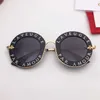 Luksusowe okulary przeciwsłoneczne 0113s ​​dla kobiet moda 0113 okrągły letni styl czarna złota rama najwyższej jakości obiektyw ochrony UV Come WI9876012