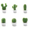 6pcs/set Fridge Magnets Cute Succulent Plant Magnet Button Cactus Refrigerator Message Sticker Magnet Free Shipping LX8616