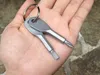 Skruvmejslar Keychain Outdoor Pocket Mini Skruvmejsel Ställ in nyckelring med slitsade Phillips Handnyckelhängen 100 st