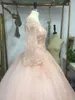 2019 светло -розовые длинные рукава Quinceanera платья аппликация тюля V Шея кружево вверх по вечеру выпускной вечер Sweet 16 Bighting Party Blay Ball Play