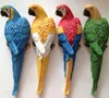 Simulation Parrot Figurine Toy Resin Ornament Half Side Lifelike Sculpture2554