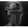 Maschera in rete metallica per esterni Airsoft Shooting Face Protection Gear Tactical Fast Helmet Mount NO03-116