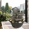 HOT Wholesales Free shipping 2019 sales!!!11.4in 3-Tier Tabletop Zen Fountain with Crystal Ball for Indoor Decoration