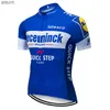 Nowy 2019 Blue QuickStep Team Jersey 12D Shorts Set Szybkie suche rowerowe odzież Męskie Summer Pro Cycling Maillot Wear210H