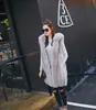 Faux Fur Coat Winter Women Casual Z Kapturem Ciepłe Slim Bez Rękawów Faux Fur Kamizelka Gruba Kurtka Płaszcz Kobiety Casaco Feminino zbiorniki