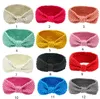 Partihandel Sticka Varm Bowknot Headband Handgjorda Spädbarn Vinter Twist Knot Headwrap Söt Baby Hårband Flickor Böhmen Hårtillbehör