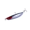 HENGJIA 50 pz/lotto Minnow esca da pesca in acqua salata spigola Deep Diver plastica esca dura galleggiante pesca artificiale Wobbler esca ganci