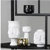 Керамическая модель лица, ваза, творческое искусство, поделки, украшение для домашнего стола, современная мебель, подарки27263632812