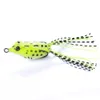 Hengjia 10st / Lot Topwater Fishing With High Carbon Soft Groda Bait 5.5cm 8g Färskvatten Bass Walleye Crappie Minnow Fiske Lure Partihandel