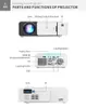 T5 휴대용 LED 프로젝터 4K 2600 Lumens 1080p HD 비디오 프로젝터 홈 시네마 용 USB 비머 옵션 Wi -Fi 프로젝터 소매