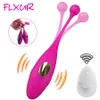 FLXUR Wireless Remote vibrante palla vaginale punto G stimolatore clitoride silicone dildo vibratori mutandine giocattolo adulto del sesso per le donne T191213