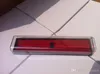 حالات قلم رصاص شفافة واضحة مع صناديق هدايا التغليف من البلاستيك بلون أحمر اللون