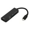 USB C Hub Adaptörü 4 Liman C Tipi için Mikro USB HD 3.0 / 2.0 HUB Adaptör Multiport Splitter Şarj 4K USB