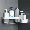 1 pièces coin douche étagère salle de bain shampooing douche étagère support cuisine étagère de rangement organisateur mural Type1