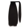 Lady Women Kinky Horsetail Pull on The Rope Ponytail Clip In Hair Extensions Yaki Straight Puffy Pony Tail 100% Human Hair Hairpieces