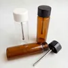 Clear Brown Glass bottle Snuff metal Vial Spoon Spice Bullet Snorter Pill box storage Case Container Stash smoking Accessories Oil Rigs Gift