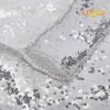 120x300 cm Silver Sequin achtergronden Glitter Pailletten Gordijn Bruiloft Po Booth Achtergrond Pography Achtergrond Party Decoration190A