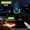 Ensemble de lumières de vélo, batterie Rechargeable USB, lampe LED avant de vélo, feux arrière de sécurité avec sonnette de klaxon, phare T6 étanche 5073450