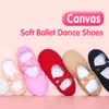 New Design Kids Dance Slippers Adult Professional Canvas Soft Sole Ballet Shoes Girls Women Children Ballet Slippers