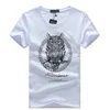 Nuovo 2019 Moda Stampa T Shirt Uomo Bianco e nero o collo T-shirt Estate Skateboard Tee Boy Skate Tee Shirt Homme Top 5XL