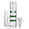 Collecteur de fumée coloré à 90 degrés, accessoire en verre pour bong, percolateur à 3 filtres, joints de 14mm, 18 mm, recycleur de bongs, récupérateur de cendres