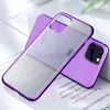 Rensa TPU Matte Väska till iPhone 11 Pro Soft Transparent Cover Plating Electroplating Edge för iPhone 11 Pro Max Frostat Telefon Skydd