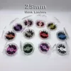 25mm lange 3D Mink Eyelashes 4D 6D 5D Large Mink Eyelashes valse wimpers 12 sets gratis verzending