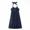 Neues Familien-Look, süßes Baby-Sommerkleid, elegantes Baumwollkleid 01568083