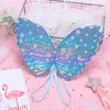 Baby Girls Cute Dancewear Costumes Angel Wing for Children Cosplay Butterfly Wings barn Färgglada tillbehör Fairy Wand 5 Färger C7685260