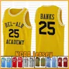 Liebesfilm 22 MCCall NCAA Gold Fresh Prince 14 Will Smith 25 Carlton Banks Basketball Jersey Grün