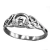Fans Steel Joyas de acero inoxidable Infinity Love Heart Ring Princess Crown CLADDAGH AMIGADA Ring Ring Regalo para hermanas FS301Z