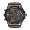 Heißer Verkauf Sport Militär Herrenuhren 50mm Große Zifferblatt Goldene Edelstahl Mode Uhr Männer Luxus Armbanduhr Reloj de Lujo